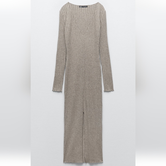 BNWT Zara soft ribbed dress, Medium, Black - Picture 5 of 8